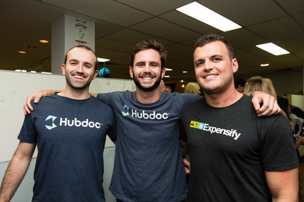 The guys from HubDoc and Expensify at the Xero MasterMind Meetup Sept 16